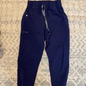 Figs Navy High-Waisted Zamora Joggers